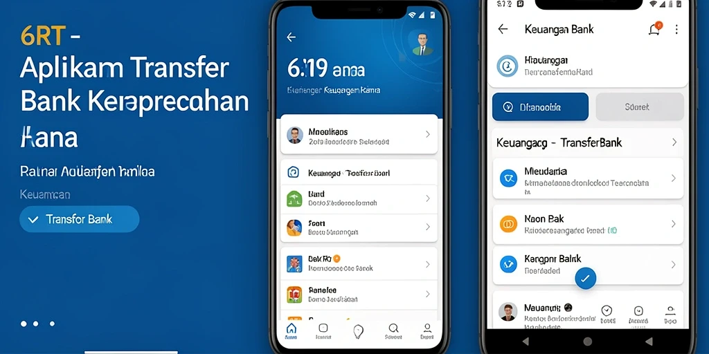 Antarmuka intuitif 6RT untuk transfer keuangan yang cepat dan aman.