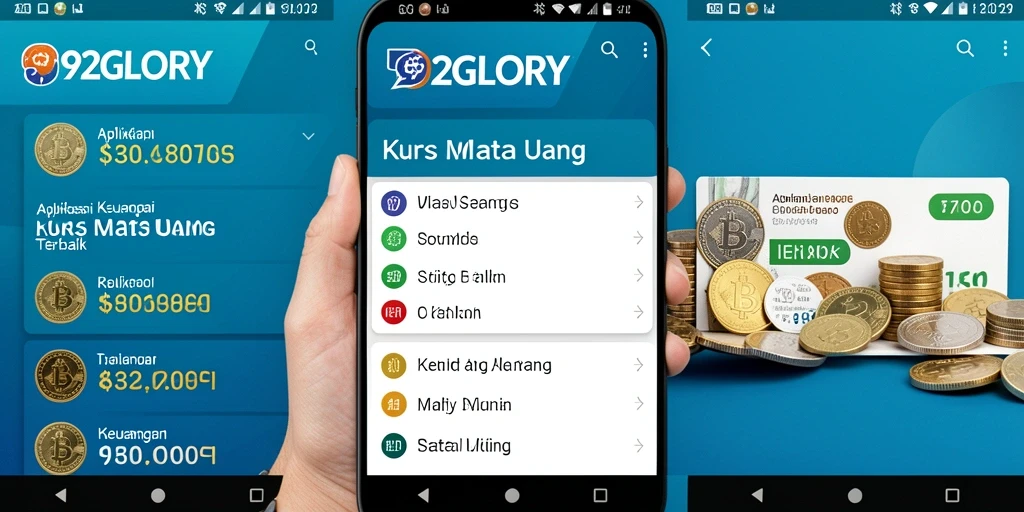 Antarmuka aplikasi 92GLORY yang intuitif dan informatif.