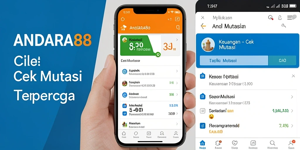 Screenshot antarmuka ANDARA88 yang menampilkan laporan cek mutasi.
