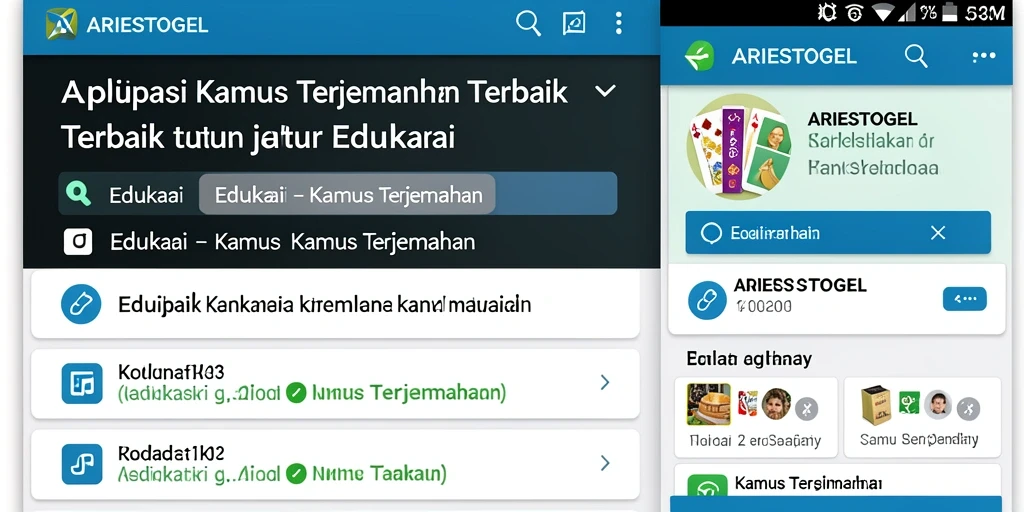 Tampilan antarmuka ARIESTOGEL yang user-friendly dan praktis.