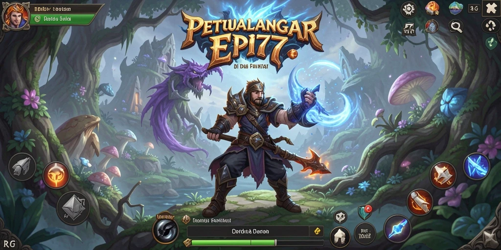 Tampilan antarmuka permainan RPG ID777 yang menarik dan intuitif.