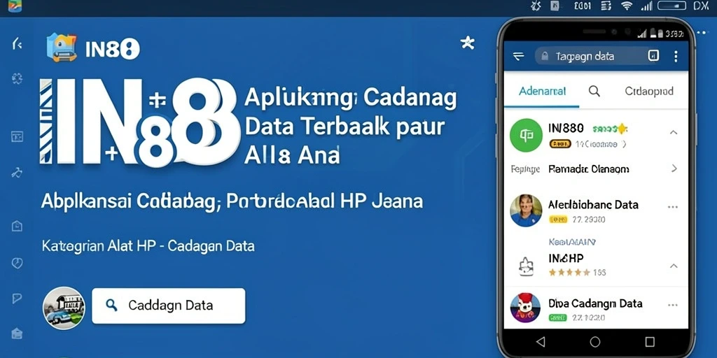 Antarmuka aplikasi IN88 yang sederhana dan mudah digunakan untuk cadangan data.