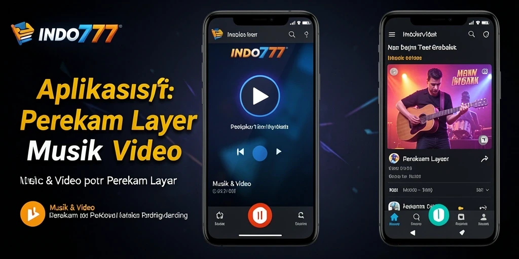Tangkapan layar aplikasi INDO777 yang menunjukkan fitur perekam layar.