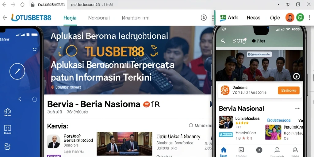 Tampilan antarmuka LOTUSBET88 yang menarik dan informatif.
