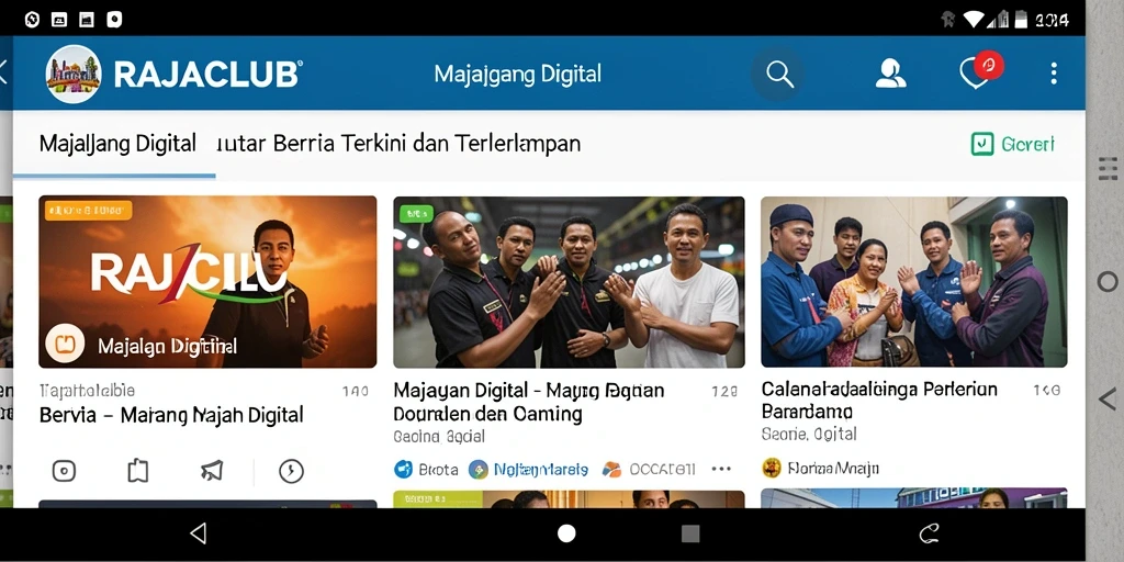 Tampilan antarmuka RAJACLUB yang modern dan ramah pengguna.