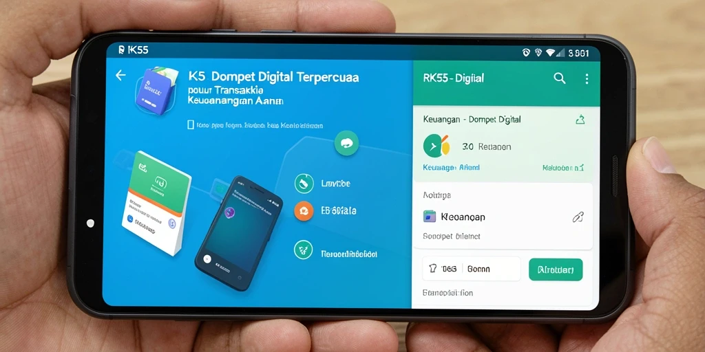 Tampilan antarmuka RK55 yang modern dan user-friendly.