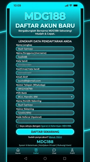 Panduan Registrasi Akun mdg188 untuk Pengguna Android